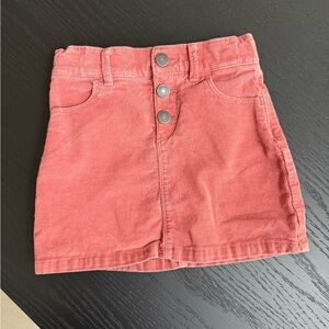 Adorable corduroy skirt in burnt orange